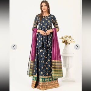 Pakistani designer Limelight kameez trouser dupatta